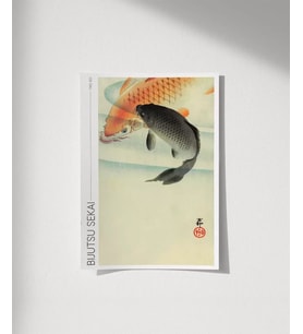 Çerçevesiz Poster Bijutsu Sekai İki Koi (Çok Renkli)