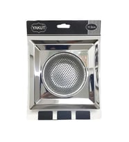 YAKUT PASLANMAZ KARE LAVABO SÜZGEÇİ 11.5CM