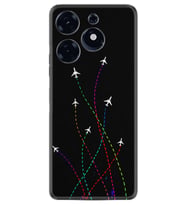 Tecno Spark 10 Pro Kılıf Silikon Desen Özel Seri Line Planet 1736