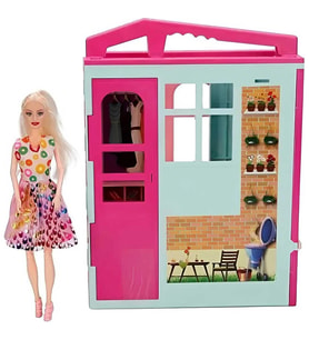 Oydaş Cindy House Bebekli Oyun Evi 02617 (Çok Renkli)