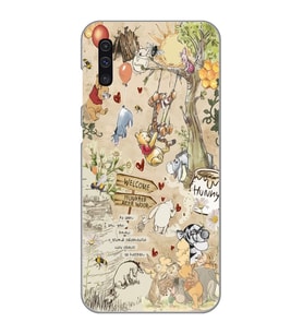 Samsung Galaxy A50 - A30S - A50S Uyumlu Winnie The Pooh Tasarımlı Şeffaf Telefon Kılıfı