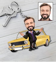 Kişiye Özel Araba Tasarımlı Karikatür Anahtarlık 83