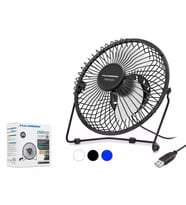HADRON HDX7252 USB VANTİLATÖR METAL 18CM ÇOK RENKLİ (Siyah)