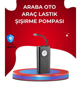 Usb Şarjlı Kompakt Elektrikli Hava Kompresörü 3000 Mah