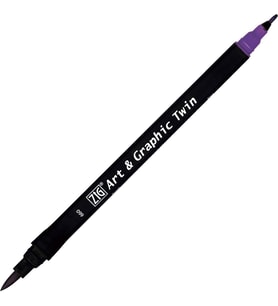 Zig Art & Graphic Twin Marker Çizim Kalemi 660 Deep Violet 