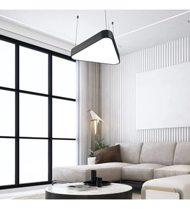 D-9015-1S Oval Üçgen Linear Aydınlatma Modern Led Avize