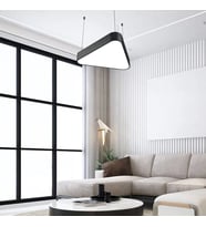 D-9015-1S Oval Üçgen Linear Aydınlatma Modern Led Avize