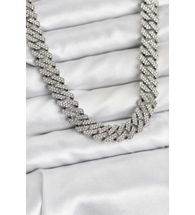 Pirinç Cuba Chain Gurmet Model Kolye 5886 - GLST1725-7307