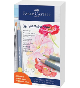 Faber-castell Goldfaber Aqua Sulandırılabilir Boya Kalemi 36'lı Pastel