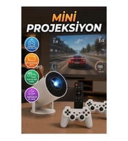 Taşınabilir Kablosuz Mini Projeksiyon – Film, Dizi ve Oyun İçin Kompakt Tasarım