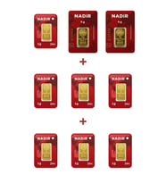 Nadir Gold 24 Ayar 17 Gram Külçe Altın (2 Adet 5 Gram Külçe Altın + 7 Adet 1 Gram Külçe Altın )