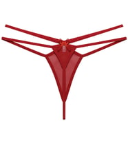 Büyük Beden Fantezi Giyim Kırmızı Mini  İç Çamaşırı Fantazi G String Külot
