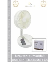 #Vantilatör Teleskopik Ofis Sessiz Katlanabilir Taşınabilir Uzaktan Kumandalı USB Mini Masaüstü Fan