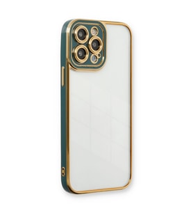 Iphone 14 Pro Kılıf Liva Lens Silikon - Yeşil