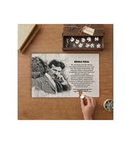 Nikola Tesla Belgrad Çağrısı Tasarımı 240 parça Ahşap Puzzle Ahşap Kutuda MP06731