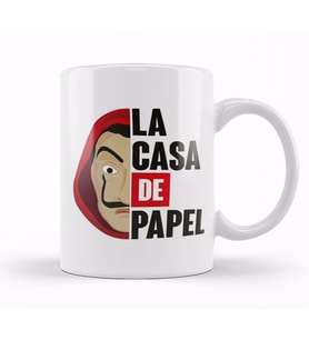 La Casa De Papel 05 Kupa Bardak Porselen