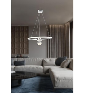 Eray Aydınlatma 2078-30 KR Led Krom Avize (Metal)