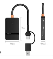 ZR783 Ads-316 Type-C + Usb 8 İn 1 Card Reader 5Gbps