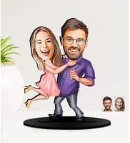Kişiye Özel Karikatürlü  Sevgililer Günü Hediyesi   MDF Biblo