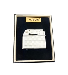 Özel Tasarımlı Jobon Benzinli Çakmak (Gümüş)