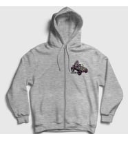 Presmono Unisex Gri Geep Gorillaz Fermuarlı Kapüşonlu Sweatshirt 402697tt (Gri)