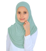 Kız Çocuk Hazır Başörtüsü Pratik Penye Şal Tesettür Giyim