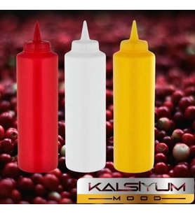 Pratik Sosluk  Sarı-Kırmızı-Beyaz 950ml 3 Lü Set Yağdanlık Ketçap Mayonez Sos Mutfak Yağdanlık Pratik
