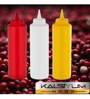 Pratik Sosluk  Sarı-Kırmızı-Beyaz 950ml 3 Lü Set Yağdanlık Ketçap Mayonez Sos Mutfak Yağdanlık Pratik