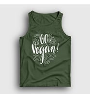 Presmono Unisex Beyaz Go Vegan Vegetarian Vejetaryen Atlet 542752tt (Haki)