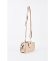 Kadın Gonca Vizon 3 Bölmeli Küçük Boy Burs Fermuar Ve Çıt Çıt Kapama El Kol Ve Omuz Çantası