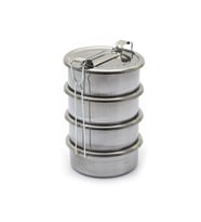 Ulutaş 16x8 cm Paslanmaz Çelik Isıtılabilir 4'lü Sefer Tası 6 lt 29x16 cm Tam Öçü