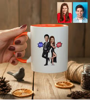 Kişiye Özel Karikatürlü Cool Sevgililer Kupa Bardak Sevgililer Günü Hediyesi