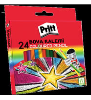 Pritt Kuru Boya Karton Kutu Tam Boy 24 Renk 1221351