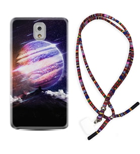Samsung Note 3 4 5 8 9 20 Ultra 10 Lite Kılıf Boyun Asklı Rasta Silikon Super Planet 1797