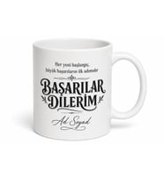 Yeni İş Hediyesi Başarılar Dilerim Yazılı Ofis Kupa Bardak Hediye
