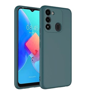 Coverzone Tecno Spark 8C ?le Uyumlu K?l?f Z-Mara Lansman Vieri Tam Koruma Arka Kapak Kamera Koruma �?k?nt?l? P�r�zs�z Y�zey Koyu Ye?il