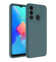 Coverzone Tecno Spark 8C ?le Uyumlu K?l?f Z-Mara Lansman Vieri Tam Koruma Arka Kapak Kamera Koruma �?k?nt?l? P�r�zs�z Y�zey Koyu Ye?il