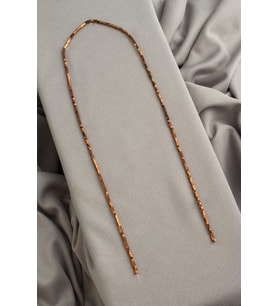 Hematit Doğal Taş Parlak Kahverengi Küp Kesim 1x1mm Dizi [AA]