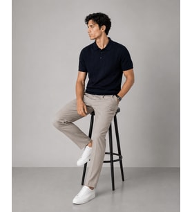 ADV 5058 TRİKO POLO YAKA TİŞÖRT/LACİVERT/3XL