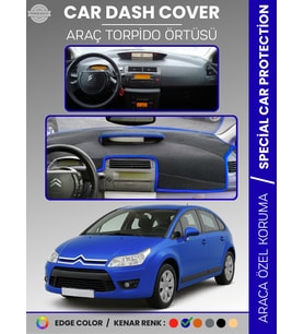 CITROEN C4 (2004-2009) Torpido Örtüsü Ön Göğüs Torpido Koruma Tam Uyum Çatlamayı Önler Kolay Montaj