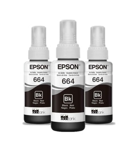 Epson 664 C13T664 EcoTank L386 Siyah Mürekkep Seti