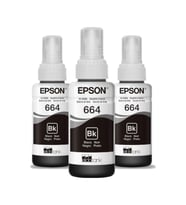 Epson 664 C13T664 EcoTank L386 Siyah Mürekkep Seti