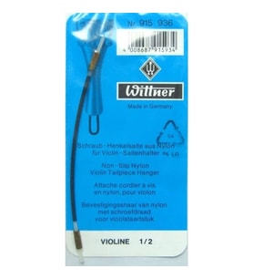 Wittner 915936 2/4 Keman Kuyruk Bağı (Başlangıç/Orta - Yedek Parça)  Naylon Kuyruk Kordonu, Vidalı Sabitleme, Akort Kararlılığını Artıran Yapı  Uyum: 1/2 (2/4) Boy Kemanlar