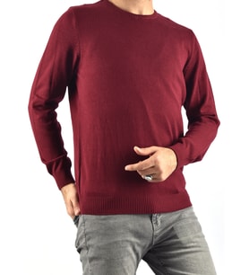 93040 FBI BİSİKLET YAKA KAZAK (Bordo)