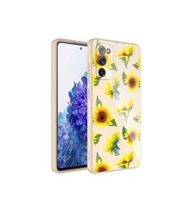 Samsung Galaxy S20 FE Uyumlu Kılıf Kamera Korumalı Desenli Sert Silikon Zore Epoksi Kapak (Model 2)