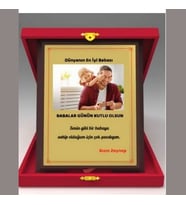 Kişiye Özel Babalar Günü Plaketi - Babaya Plaket ( Büyük Boy )