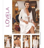 LOWELA PARİS 3006 Penye Uzun Gecelikli 6 Lı Çeyiz  SETİ  (Ekru)