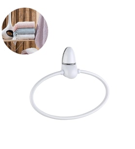 Mcg® Oval Yuvarlak Halka Havluluk Dekoratif El Havlusu Tutacağı Askısı