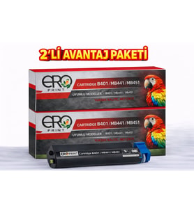 Oki MB441 Muadil Toner - 2500 Sayfalık - 2'li Avantaj Paket