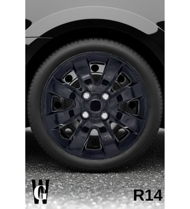 Renault Laguna 3 14 İnç Jant Kapağı (4 ADET) Siyah S101